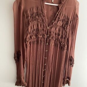 Sheer Lace Boho Kimono